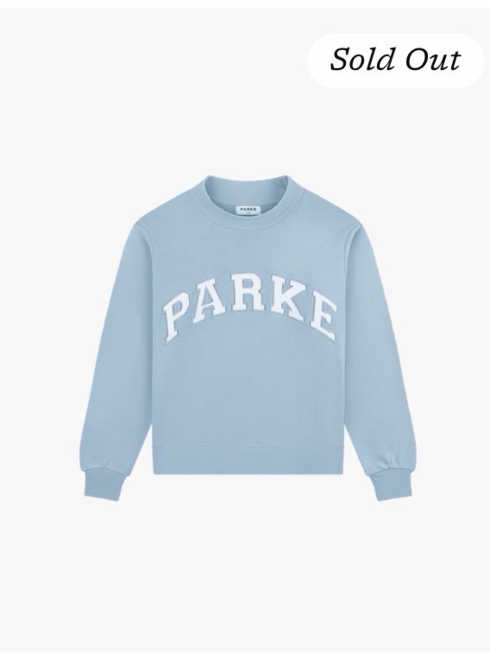 PARKÉ sold out 2026 Costal drop in salty Sweatshirt size S/M Brand New